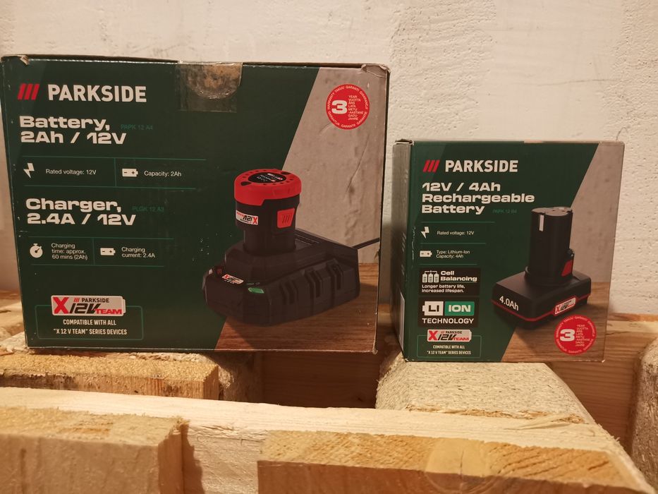 PARKSIDE X12V 2ah + 4Ah + ładowarka
