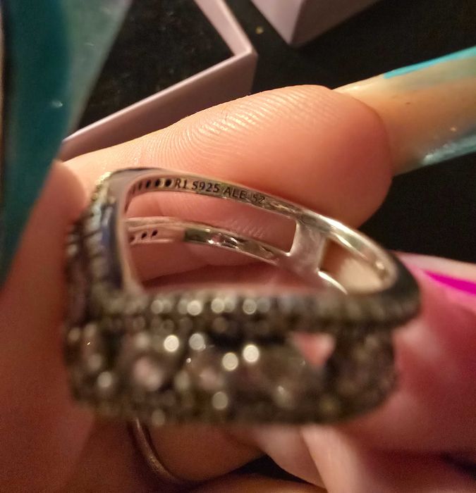 Anel pandora original tiara tam 52