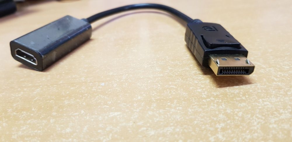 Переходник DisplayPort (DP) -> HDMI +аудио, активный адаптер конвертер