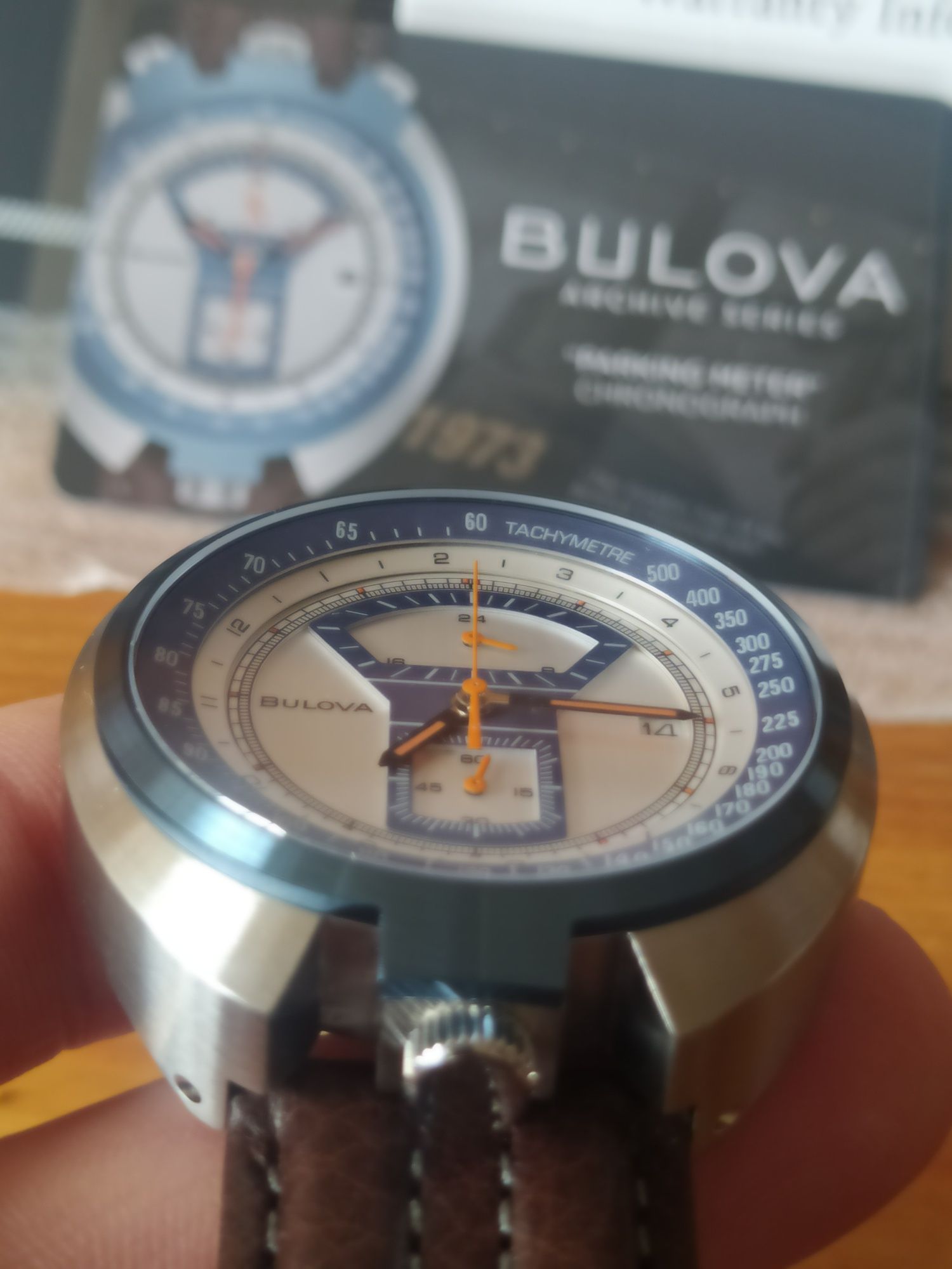 *NOVO* Bulova Chrono 98B390 Parking Meter edição limitada (Bullhead)