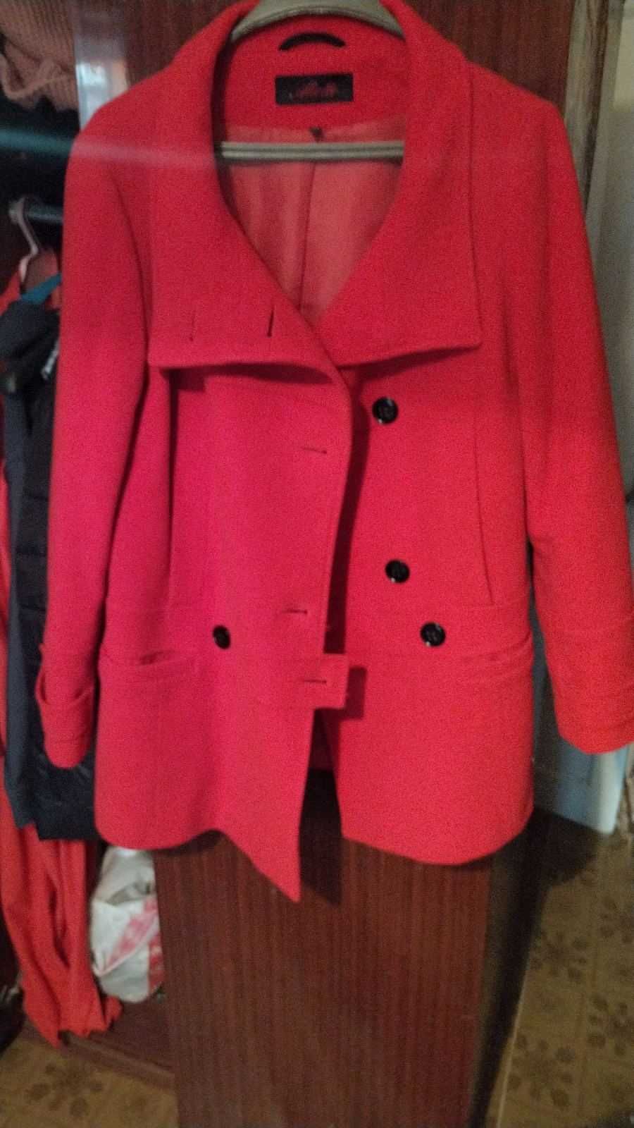 Красное осеннее пальто , 44-46