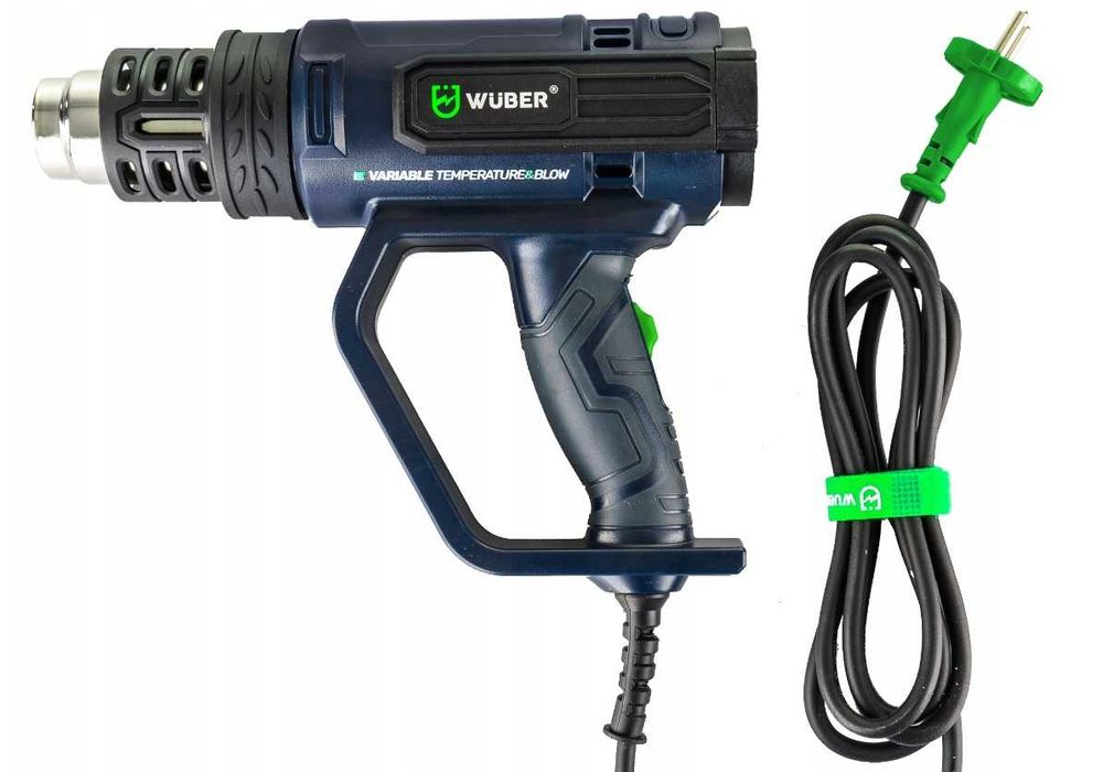 Opalarka elektryczna REGULACJA MOCNA LCD 2200W + 5 DYSZ + SZPACHLA