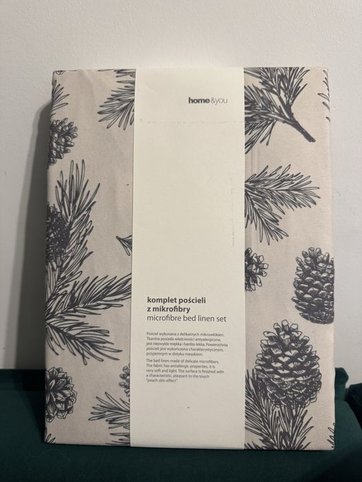 Pościel home&you w szyszki z mikrofibry 200 x 160
