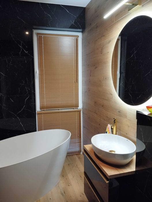 Żaluzje drewniane aluminiowe  50mm 25mm na wymiar plisy rolety montaż