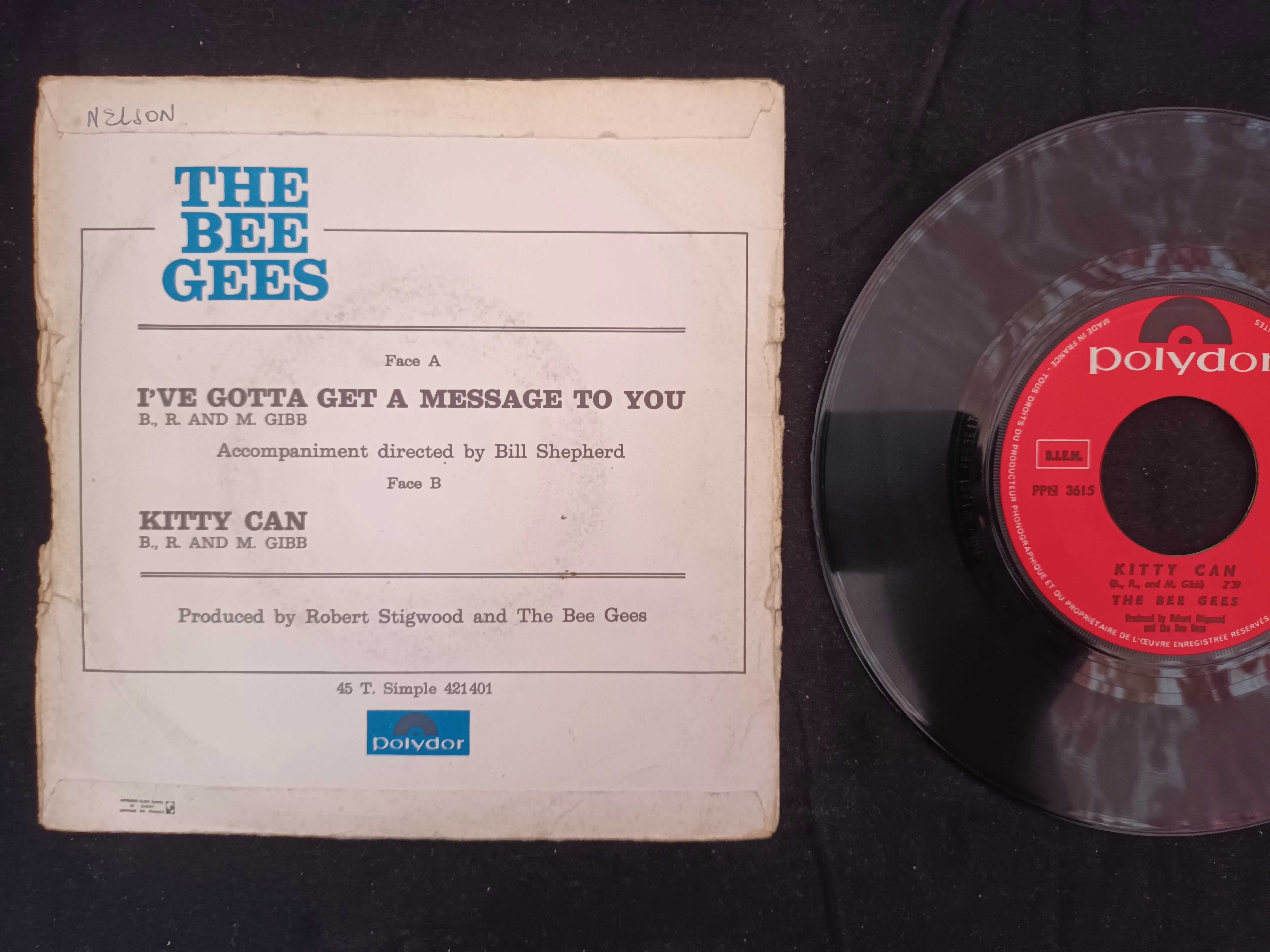 Disco de Vinil 45 RPM - BEE GEES – I' Ve Gotta Get A Message To You …