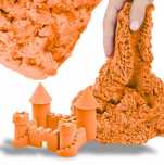 PIASEK KINETYCZNY MAGICZNY kinetic piaskolina 1kg pomarańczowy miękki