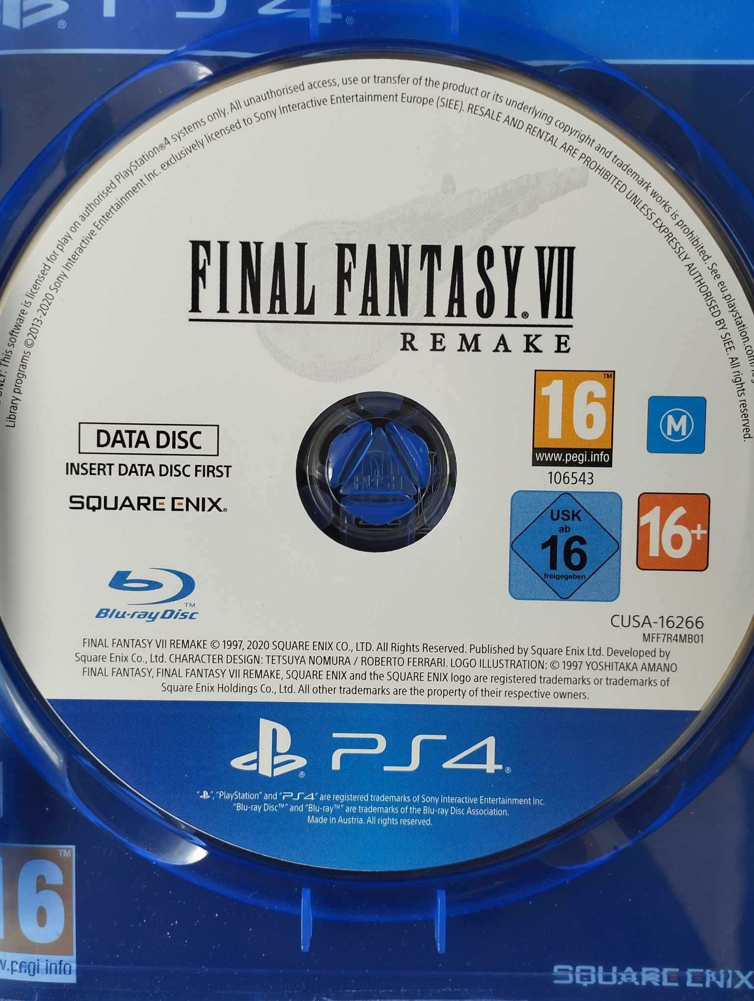 Gra Final Fantasy 7 Remake PS4/PS5 Playstation