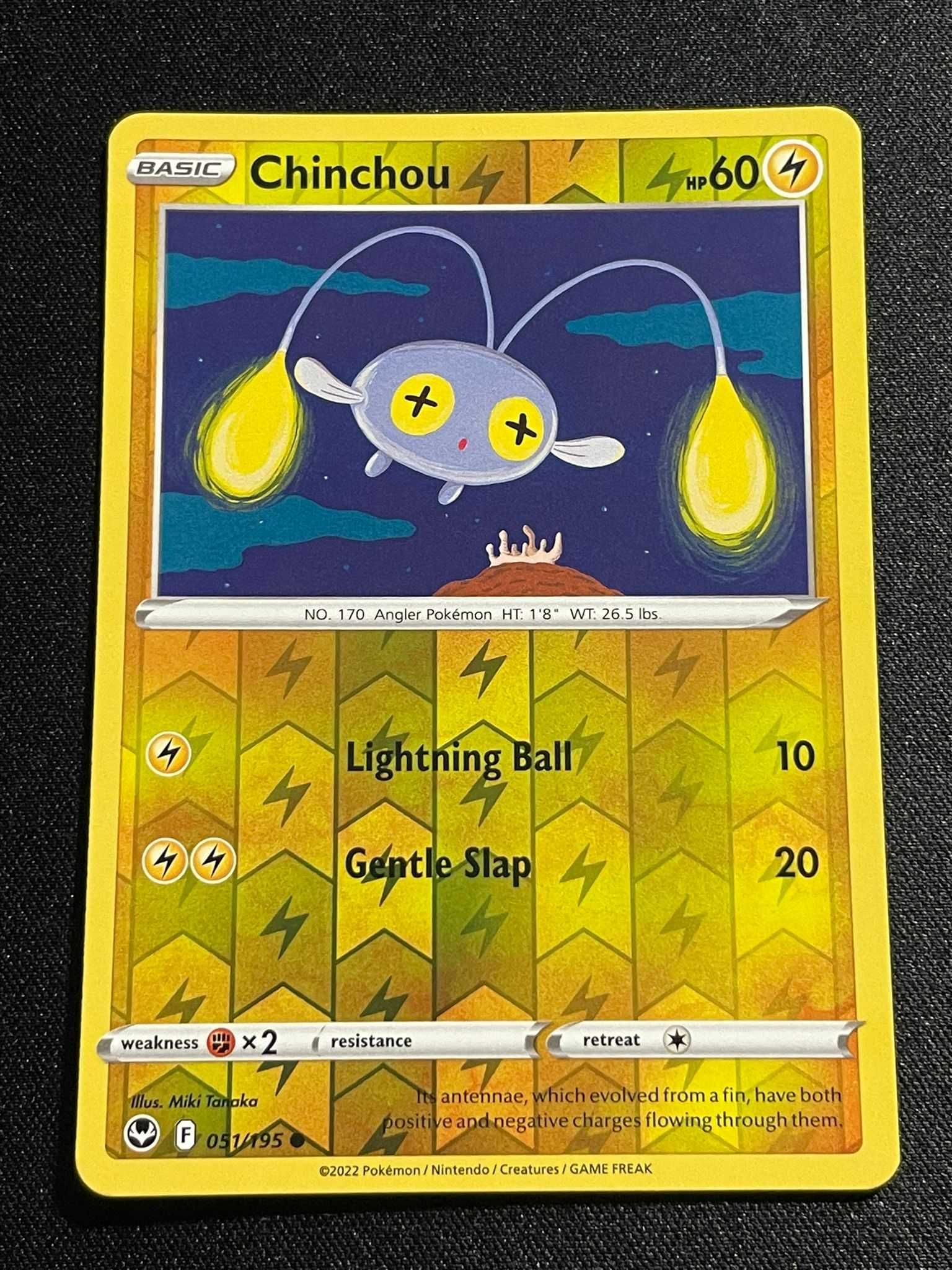 Carta Pokémon Chinchou 51/195 Silver Tempest