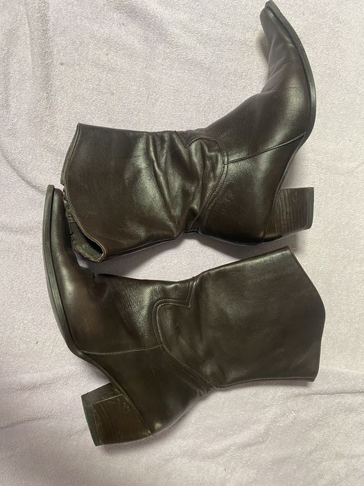 Botas castanhas de cano curto n36