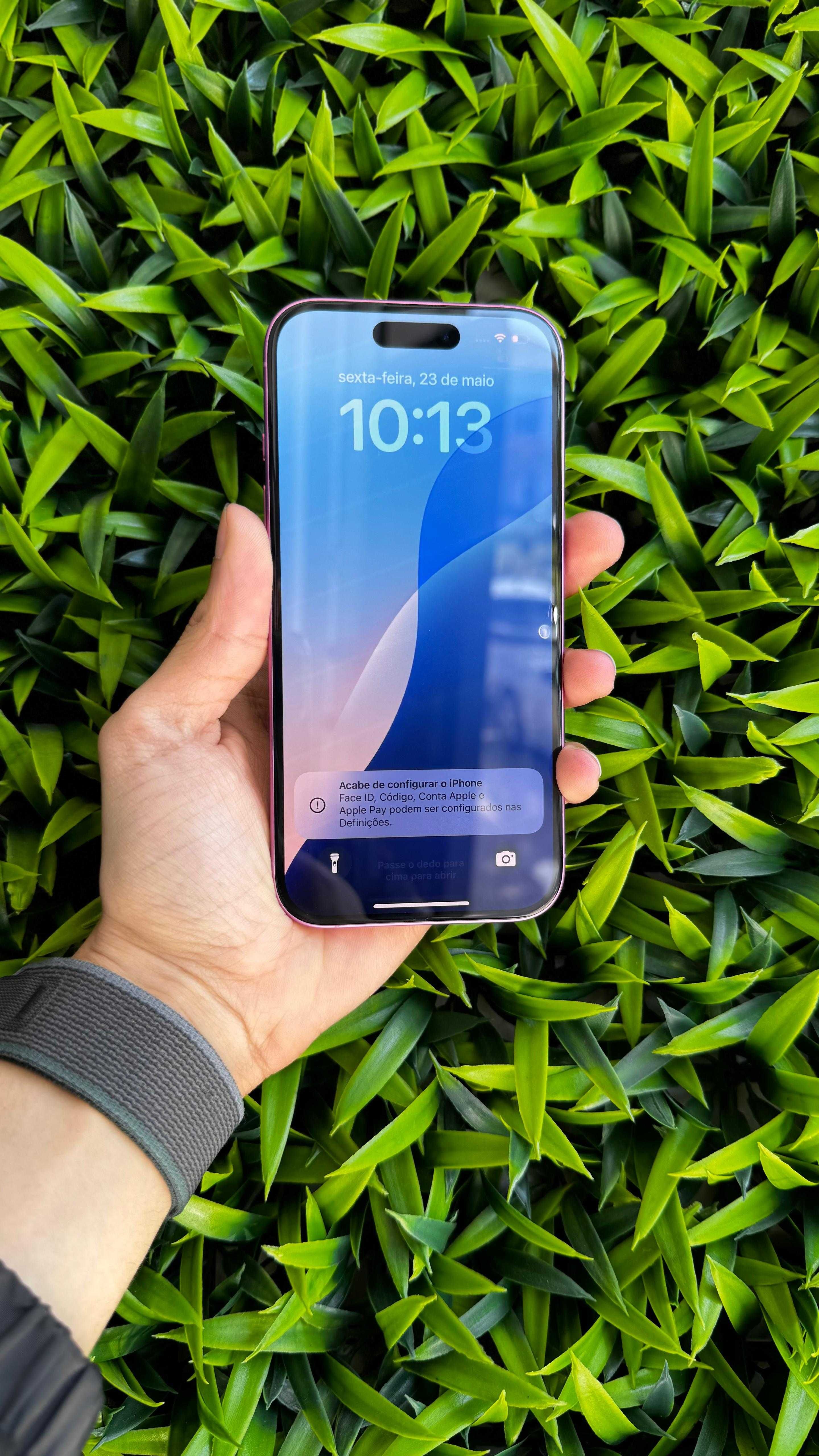 iPhone 16 128GB Bateria 100% Rosa - Loja Ovar