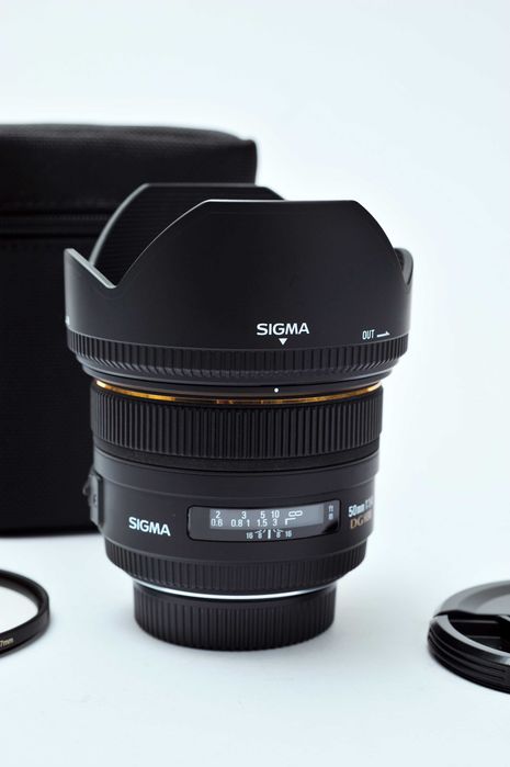 Sigma 50mm f/1.4 EX DG HSM encaixe Nikon (seminova)