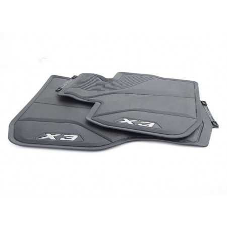 Новые оригинальные коврики БМВ BMW X3 G01/F25 (резина/велюр)