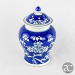 Pequeno pote Porcelana da China, Decoração Flor de Amendoeira