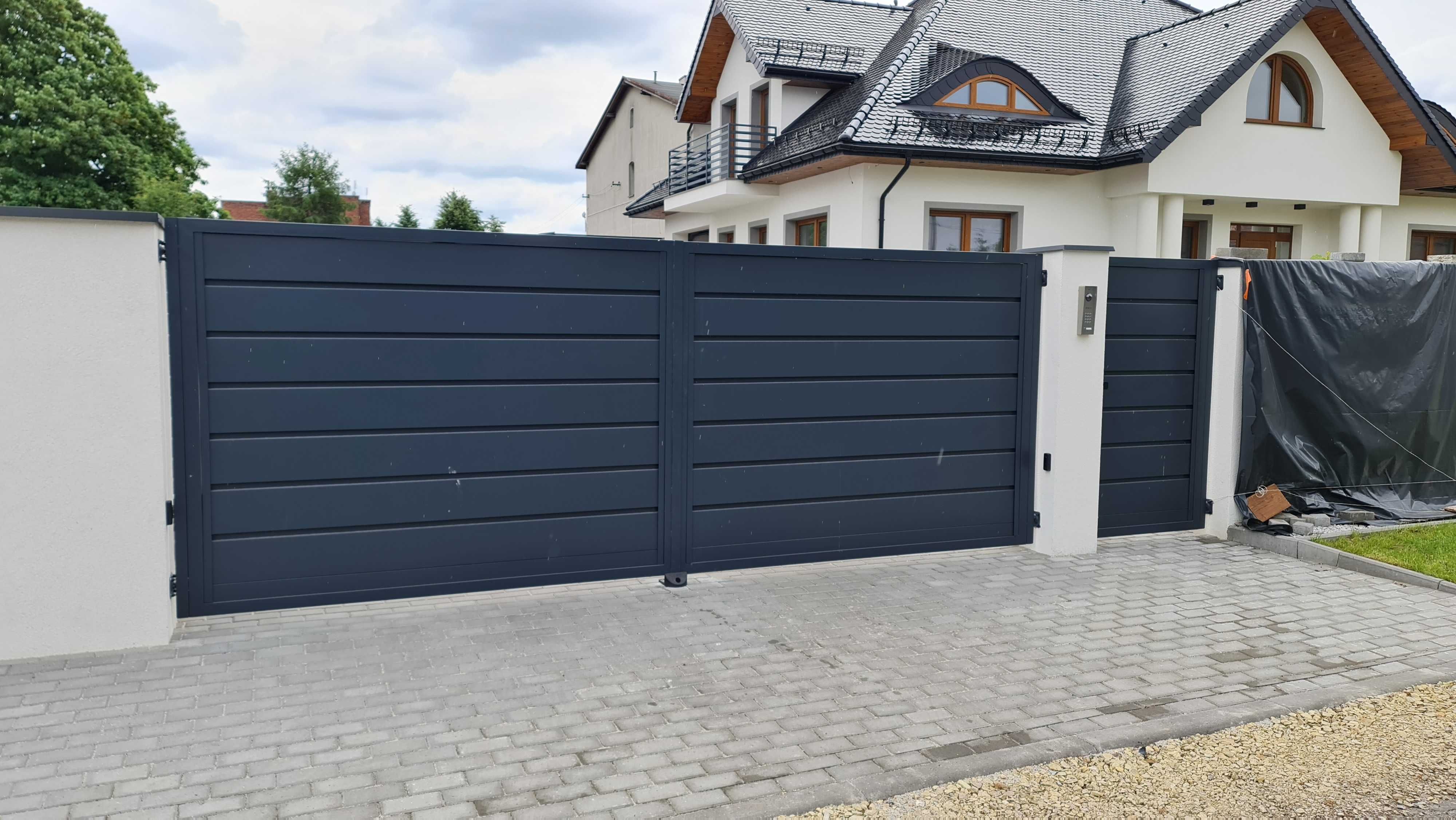 Bramy Dwuskrzydłowe Przesuwne Furtki Ogrodzenia BETONOWE z montażem