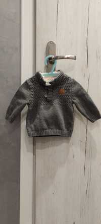 Sweterek niemowlęcy szary Obaibii 3m