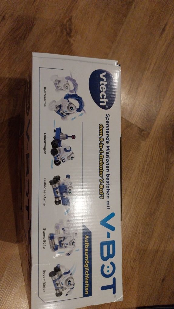 VTech NOWY ROBOT V-Bot 5 w 1 z silnikami i ekscytującymi misjami Nowy