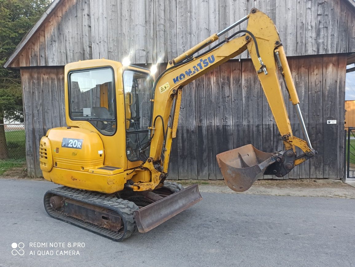 Minikoparka Komatsu PC 20 ! Waga 2.7 tony ! Koparka jcb cat Takeuchi