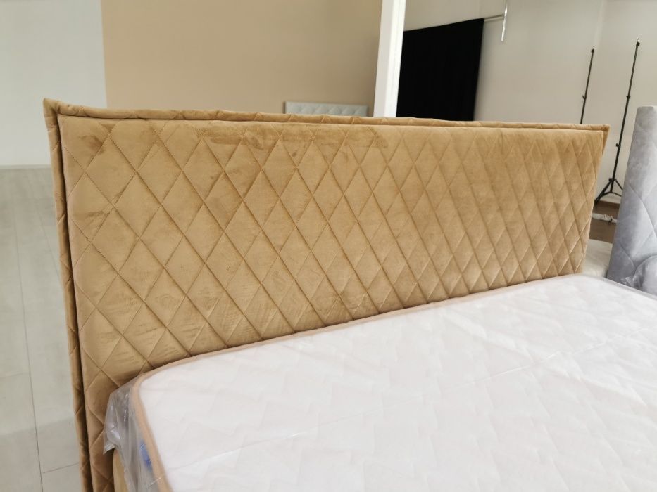 Мягкая двуспальная Кровать Romb-2 160Х200 с нишей для белья