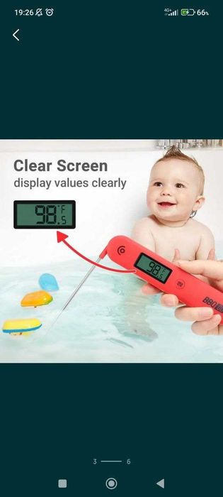 Термощуп, складний термометр, харчовий зонд складаний, контролер