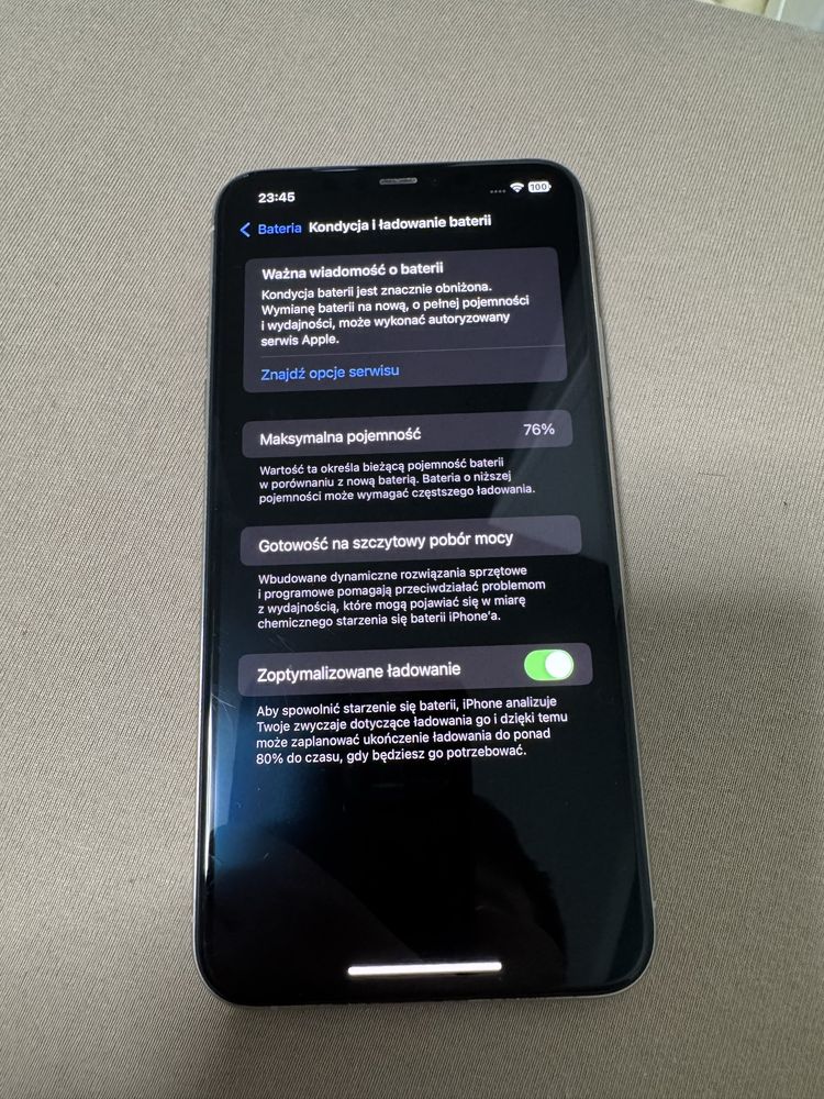 Iphone 11 Pro Max 512GB, stan bardzo dobry, biały, etui