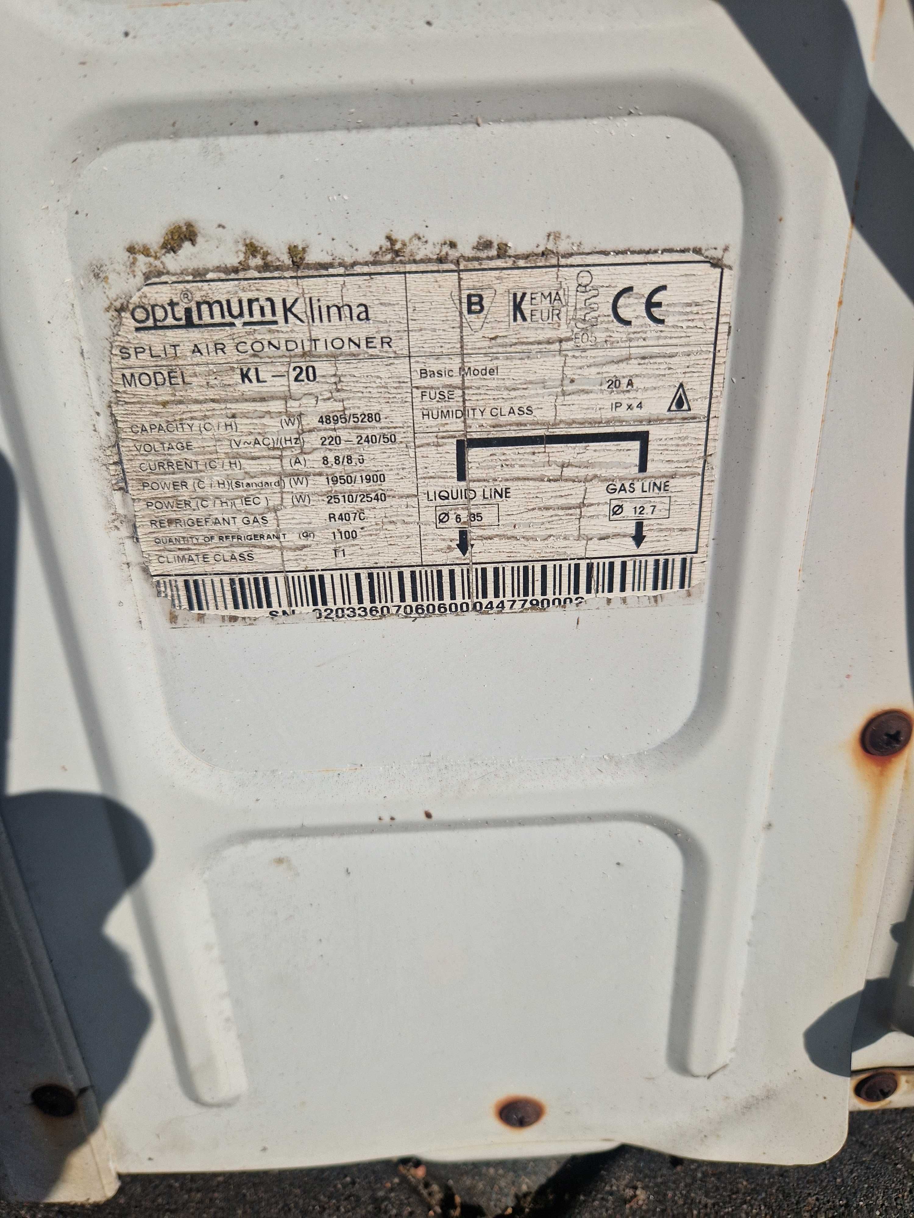 Klimatyzacja optimum KL-13 i KL-20