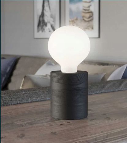 Lampka Stołowa Biurkowa Nocna Drewniana Eglo Turialdo 900334 Opis