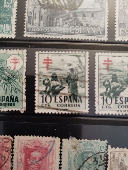 Znaczek Hiszpański RZADKI 25 koreros Espana