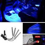 Barras luz led RGB para interior carro