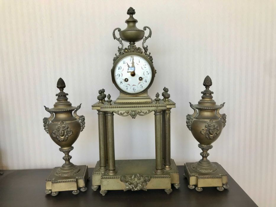 Камінний годинник, гарнітур, бронза, Франція кін. XIX ст, робочі