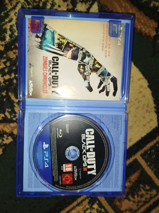 Диск для ps4/ps5 пс4/пс5 Call of duty black ops 3