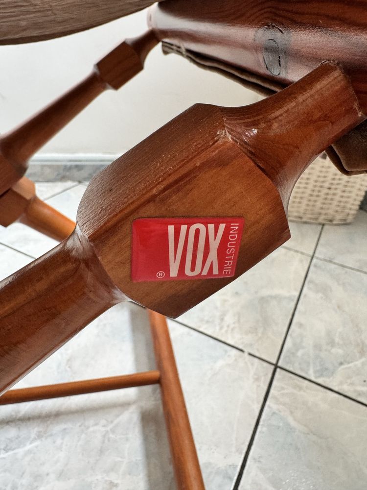 fotel krzesło reżyserski drewno VOX vintage posiadam dwa