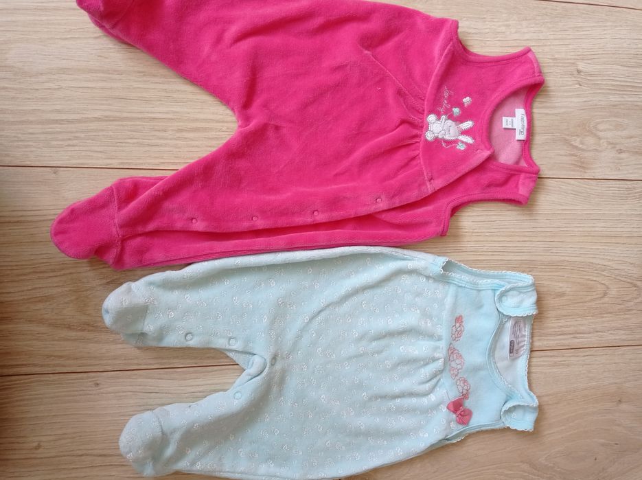 2 pary śpioszków 1- 3 miesiąca