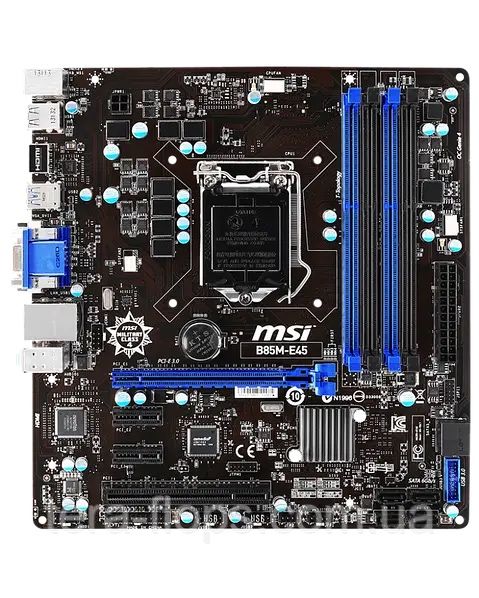 Материнська плата MSI B85M-E45 LGA 1150 (B85M-E45) Б/В