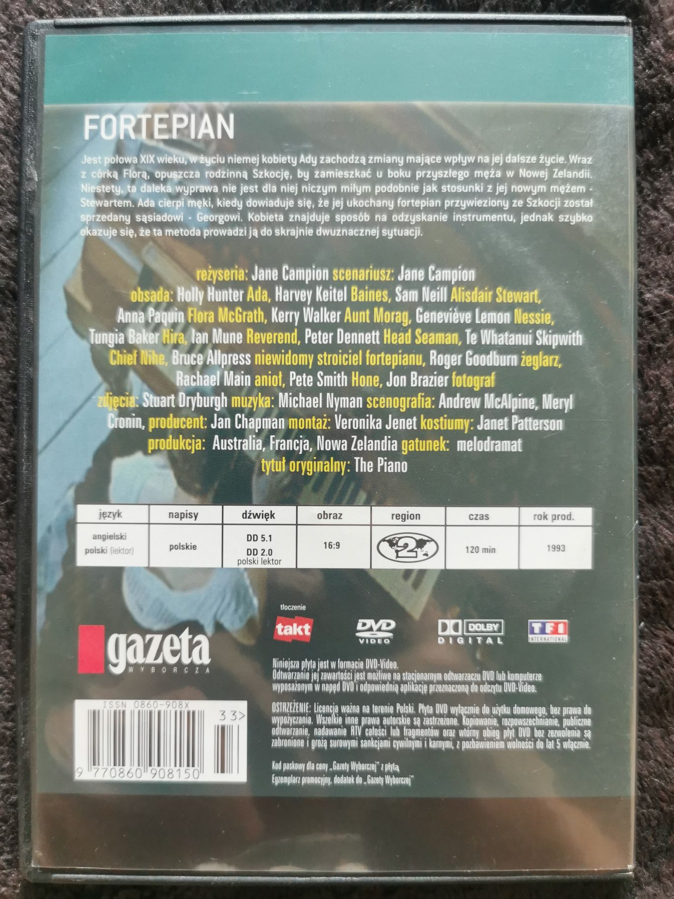 Film Fortepian DVD