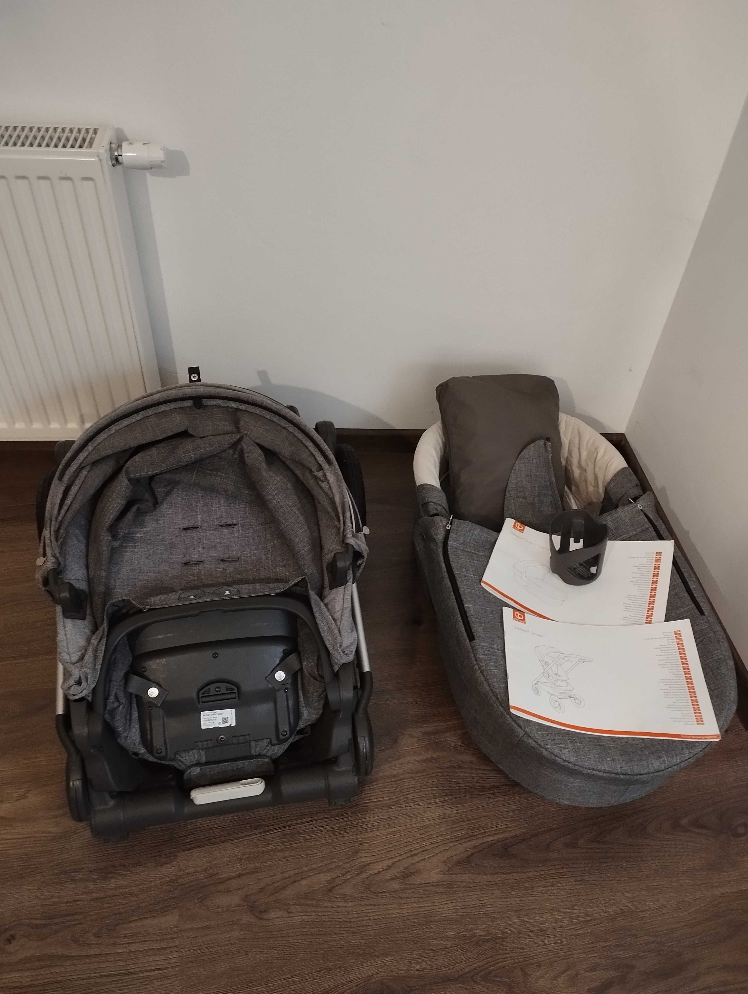 Wózek dziecięcy 2 w 1 (3 w 1) STOKKE Scoot + dodatki