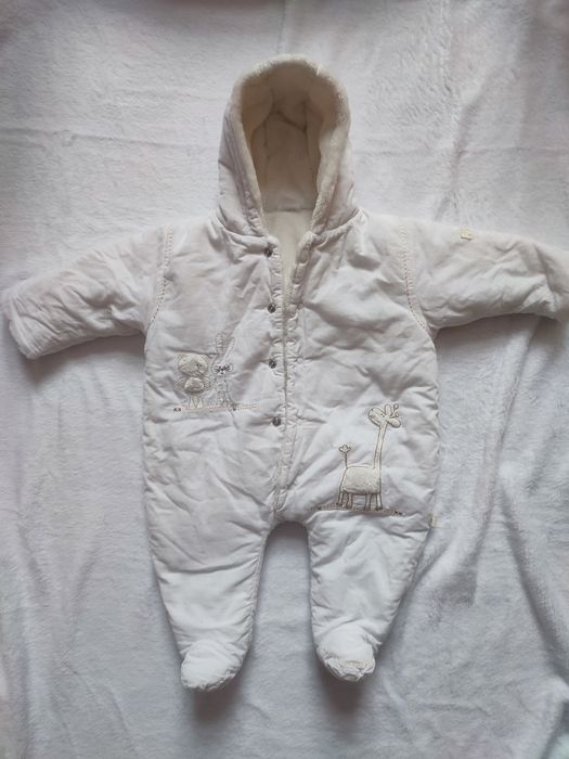 Sztruksowy kombinezon jesienno-zimowy Marks&Spencer 50-56cm