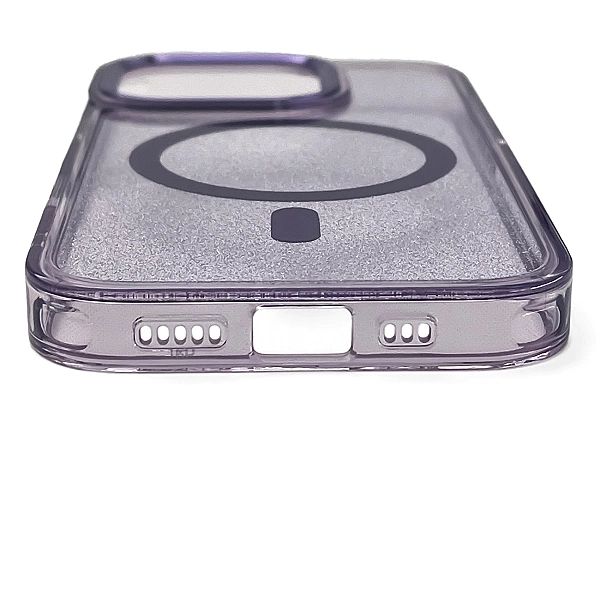 Etui Wozinsky Glitter Case MagSafe na Samsung Galaxy S24 FE - fioletow