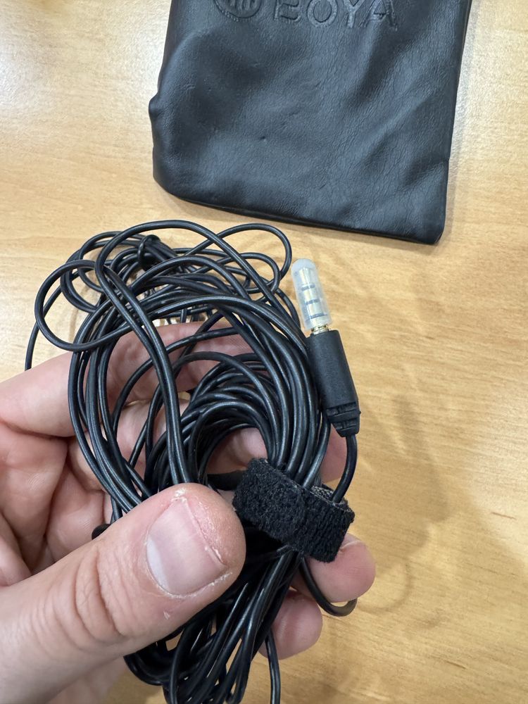 Microfone lapela BOYA como novo