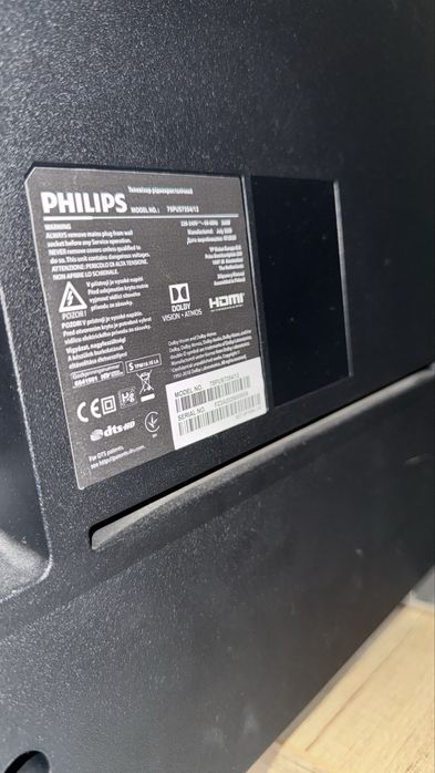 Телевізор на запчастини philips 75 діагональ