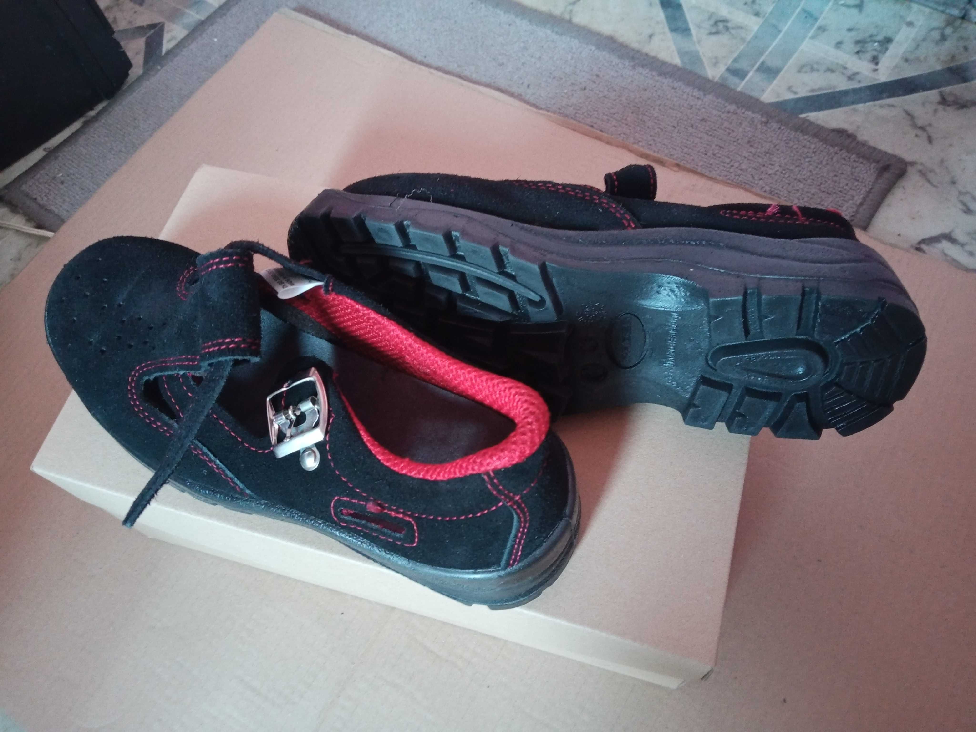 Buty robocze rozmiar 40 Nowe nosek metalowy, zapinanie. Firma Rabex