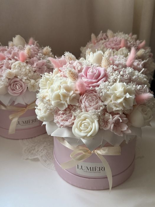 Flower box z wosku sojowego