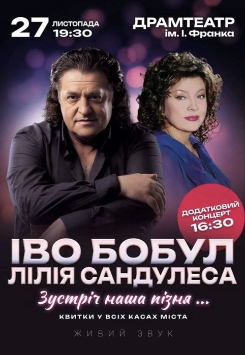 Квиток Іво Бобул 27.11