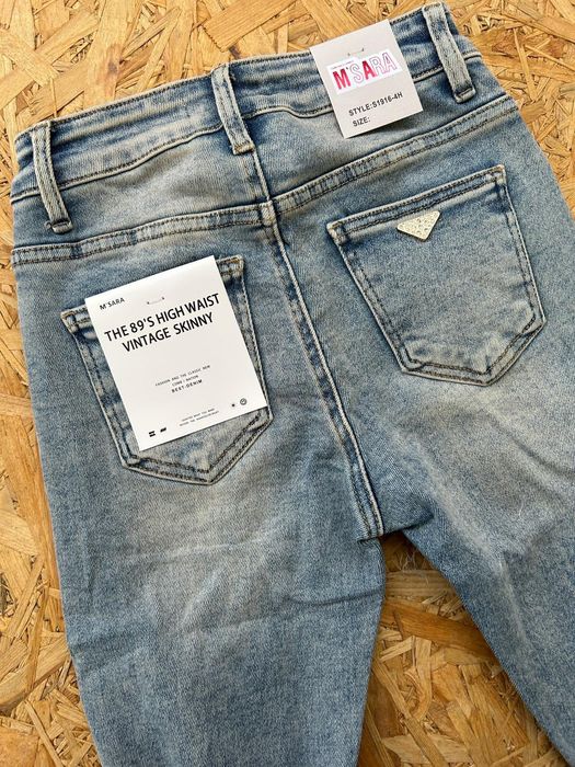 Jeansy M.Sara z wysokim stanem