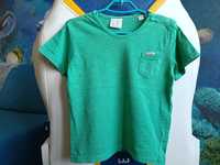 Rozm 98 ZARA T-shirt zielony 2/3 lata