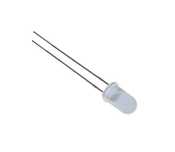 Dioda LED 5mm - Biała Zimna 100SZT