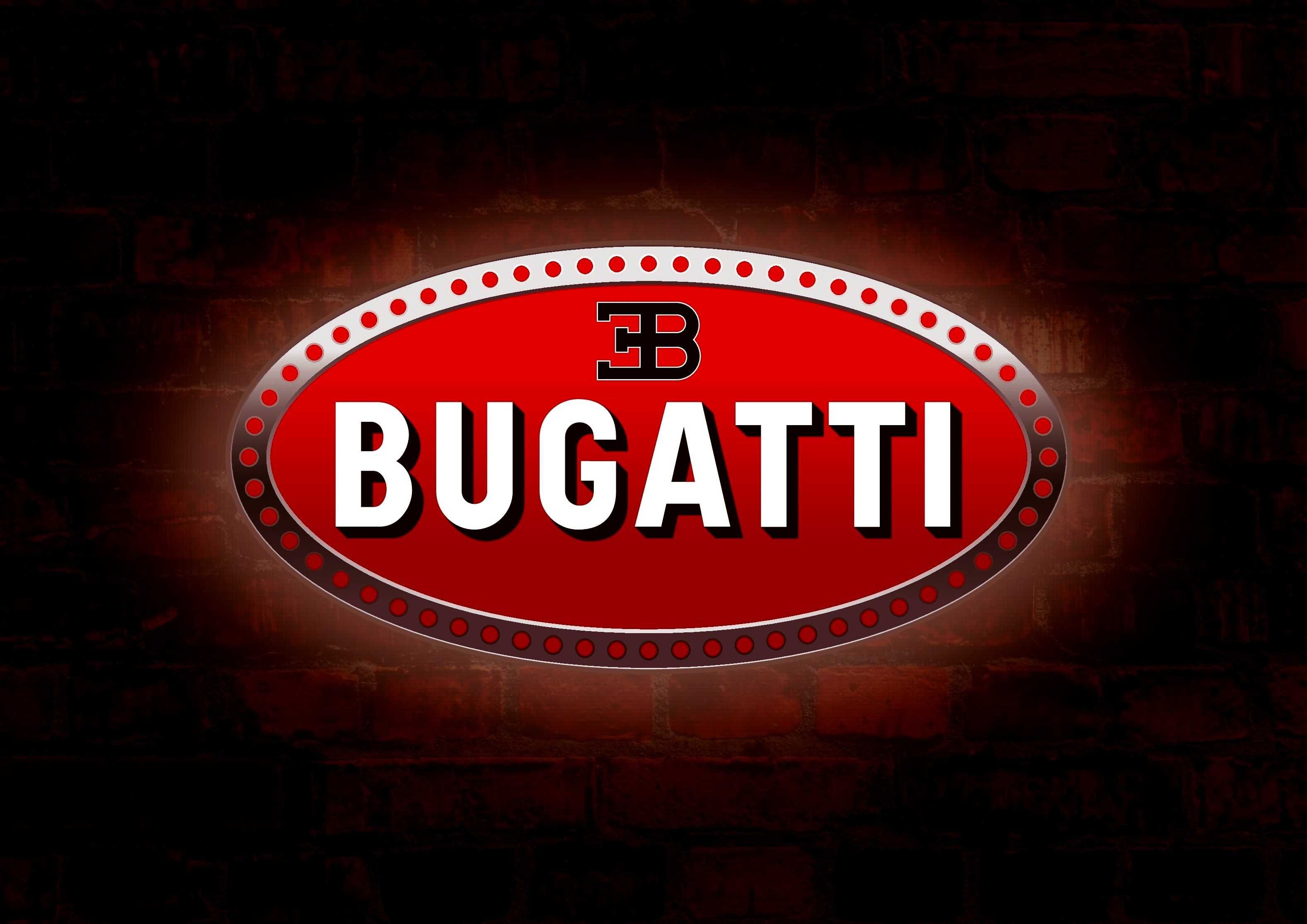 LED Neon BUGATTI. Producent Reklam 3D, Ledony, Neony, Szyldy, Banery