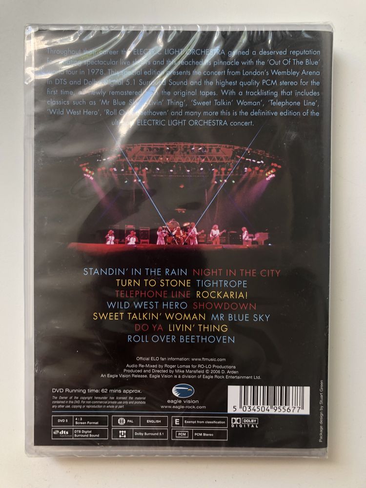 ELO Out of the Blue Electric Light Orchestra Koncert Dvd