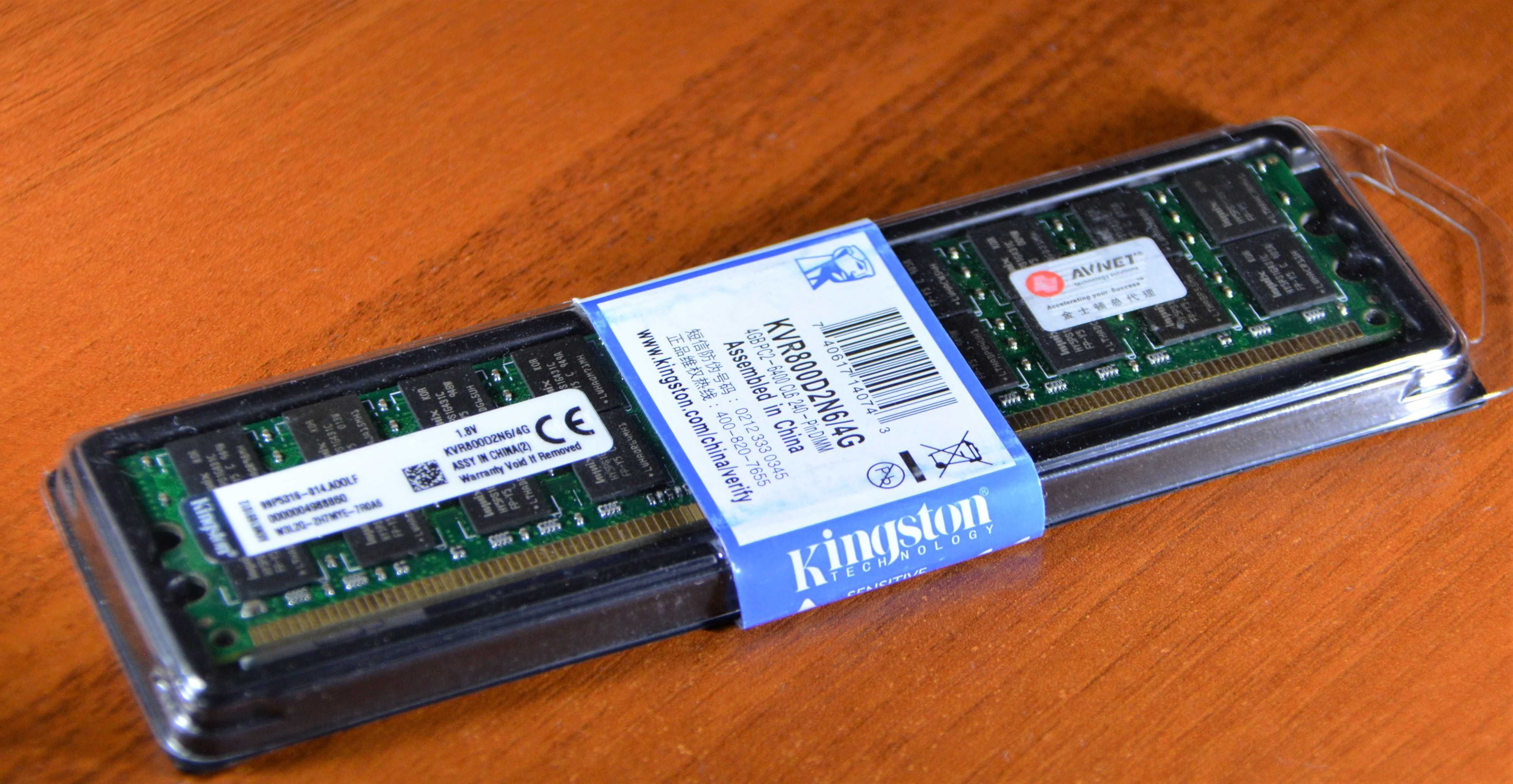 Оперативна пам'ять 1 x 4GB Kingston KVR800D2N6/4G