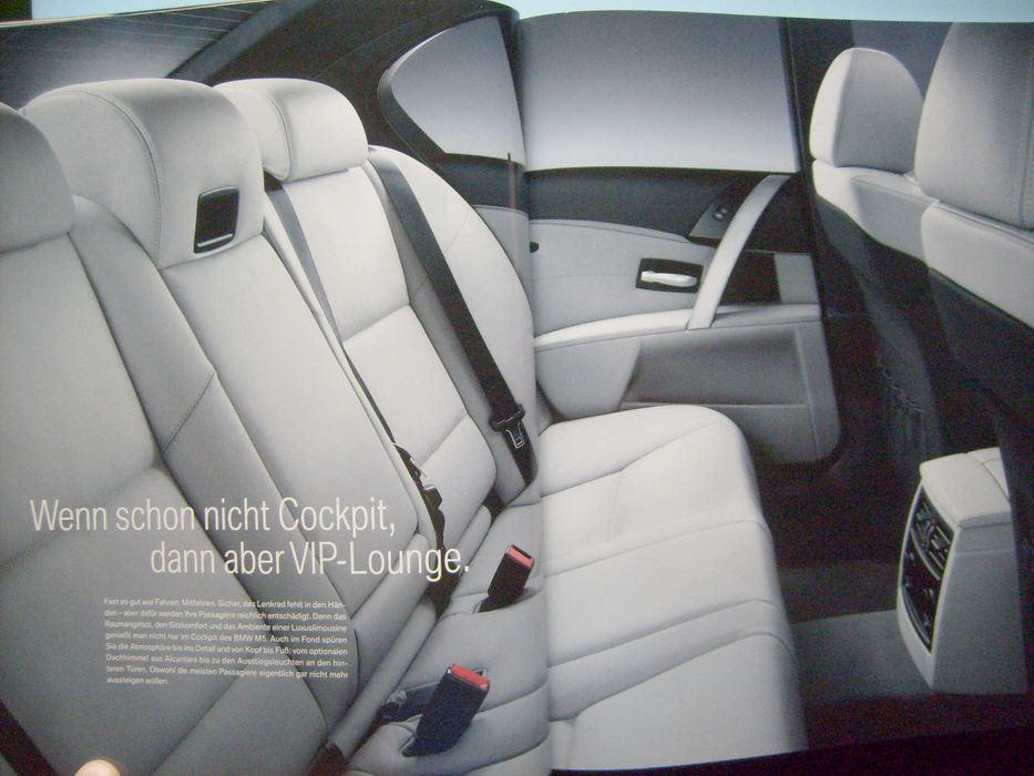 BMW M5 seria E60 M-Power 2004 / obszerny prospekt 76 stron, stan BDB