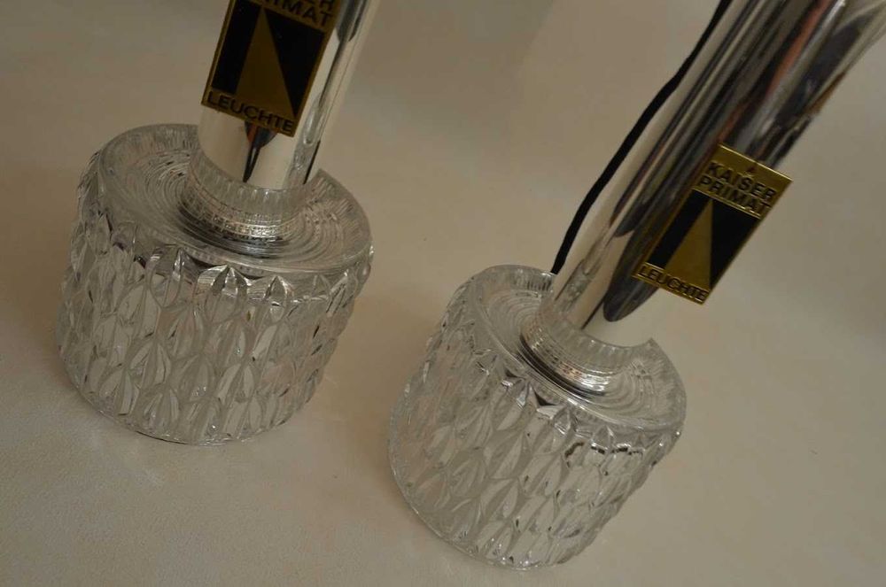 11x Vintage 60's 70's glass Lamp Kaiser Primat Leuchten